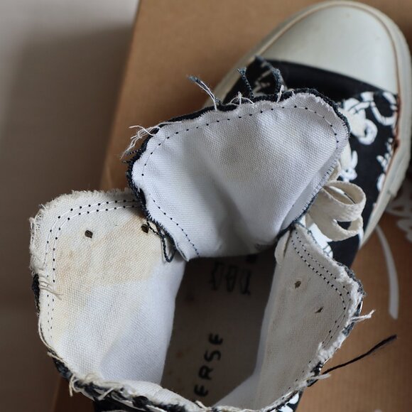 Converse Graphic Black and White High Tops - Picture 7 of 9